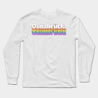 Osnabrück //\\ Retro Typography Apparel Long Sleeve T-Shirt